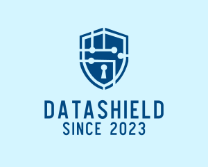 Data - Cyber Security Shield logo design