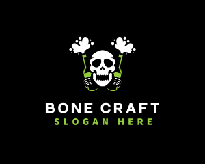 Bone - Beer Skull Bone logo design