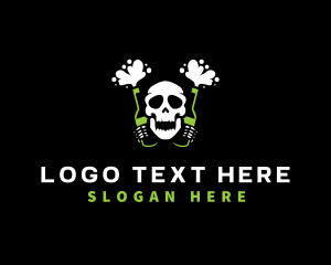 Bone - Beer Skull Bone logo design