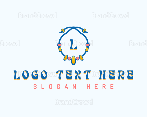 Jewelry Beads Bracelet Logo