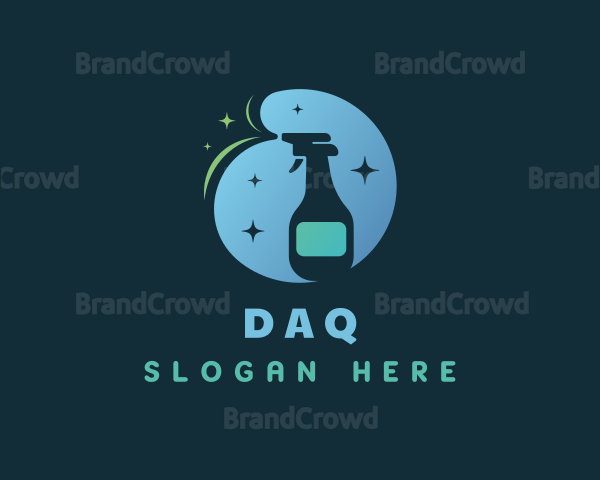 Clean Sanitary Spray Bottle Logo