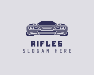 Supercar - Violet Race Car logo design
