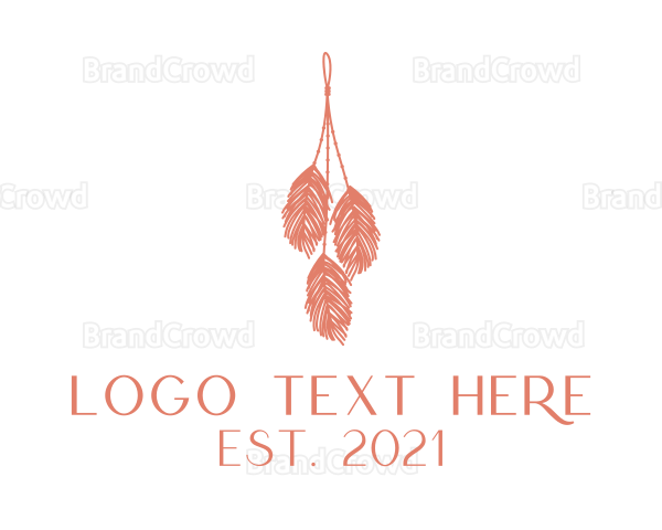 Handcrafted Feather Decoration Logo