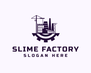 Factory Building Construction logo design