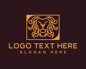 Luxury Lion Head Mane Logo