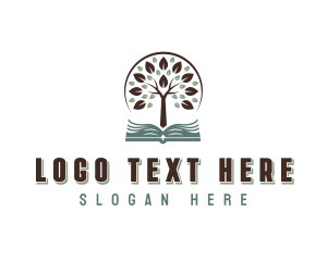 Library - Tree Bookstore Publisher logo design