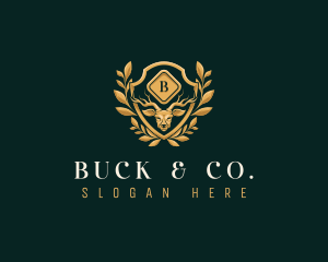Buck - Premium Buck Horn logo design