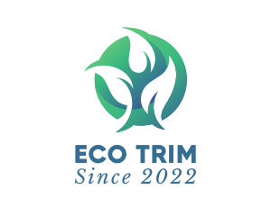 Eco Leaf Sustainability  logo design