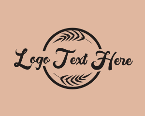 Leaf - Retro Wellness Business logo design