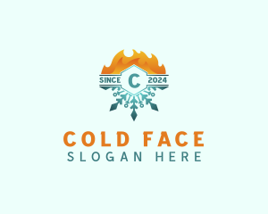 Cold Heating Fire logo design