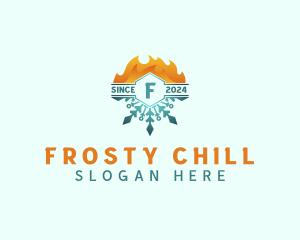Cold - Cold Heating Fire logo design