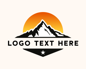 Yellowstone - Mountain Outdoor Adventure logo design