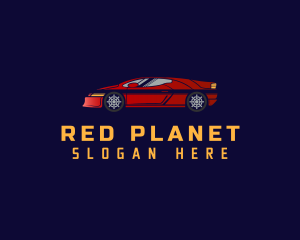 Red Automotive Car logo design