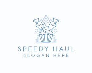 Bake Cupcake Icing Logo