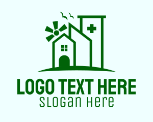 Medical Worker - Medical Hospital Complex logo design