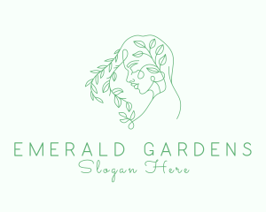 Natural Garden Lady  logo design