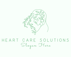 Natural Garden Lady  logo design