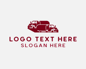 Truck - Oil Tanker Truck logo design