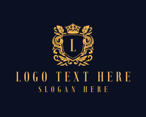 Partner - Ornate Royalty Shield logo design