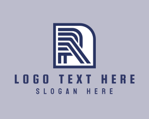 Electronic - Automotive Line Letter R logo design