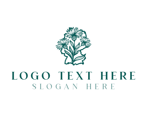 Map - Germany Organic Cornflower logo design