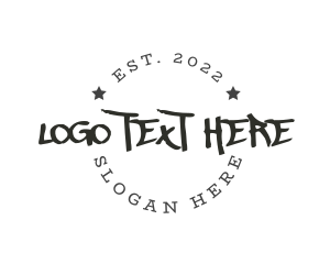 Tattoo Shop - Urban Graffiti Wordmark logo design