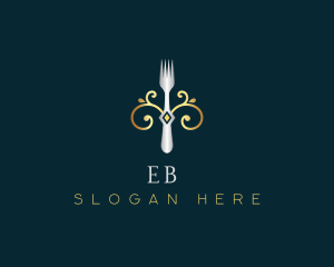 Fork Restaurant Cuisine Logo
