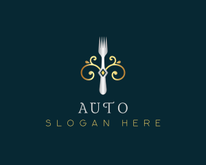 Fork Restaurant Cuisine Logo