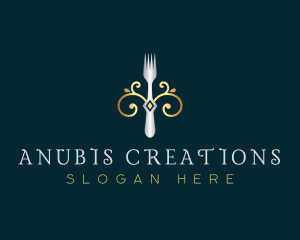 Fork Restaurant Cuisine logo design