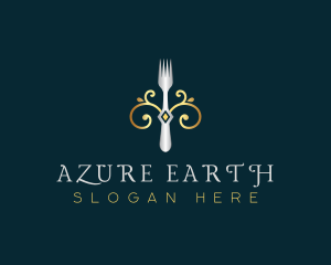 Fork Restaurant Cuisine logo design