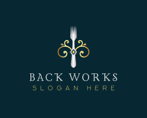 Fork Restaurant Cuisine logo design