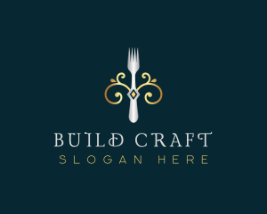 Fork Restaurant Cuisine logo design