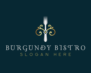 Fork Restaurant Cuisine logo design