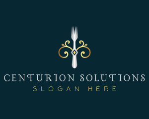 Fork Restaurant Cuisine logo design