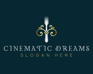 Fork Restaurant Cuisine logo design