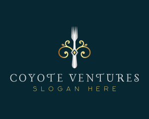 Fork Restaurant Cuisine logo design