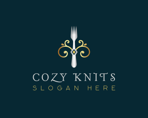 Fork Restaurant Cuisine logo design