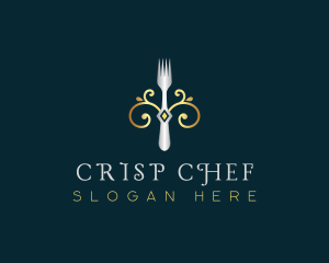 Fork Restaurant Cuisine logo design