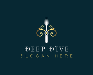 Fork Restaurant Cuisine logo design