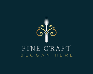 Fork Restaurant Cuisine logo design