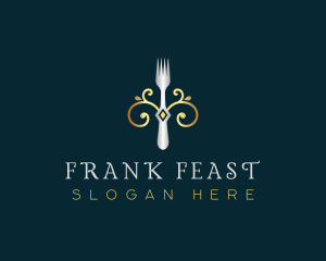 Fork Restaurant Cuisine logo design