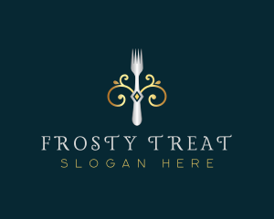 Fork Restaurant Cuisine logo design