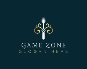 Fork Restaurant Cuisine logo design