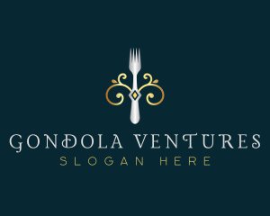 Fork Restaurant Cuisine logo design