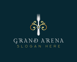 Fork Restaurant Cuisine logo design