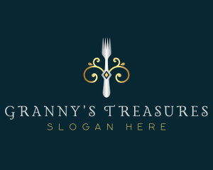 Fork Restaurant Cuisine logo design