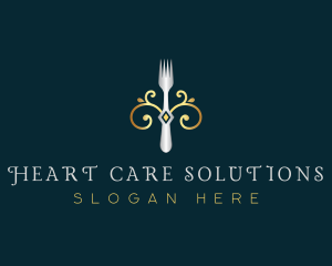 Fork Restaurant Cuisine logo design