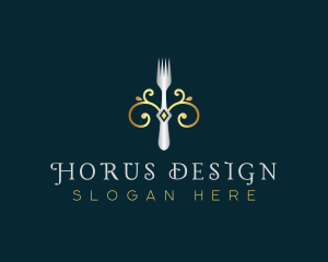 Fork Restaurant Cuisine logo design