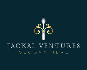 Fork Restaurant Cuisine logo design