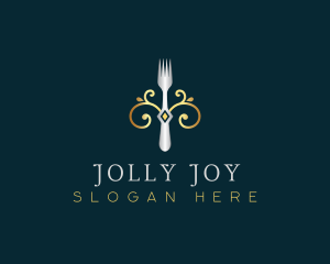 Fork Restaurant Cuisine logo design